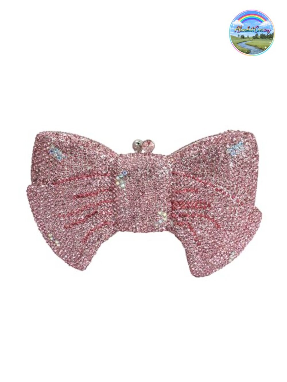 Luxury Bowknot Evening Clutch Rhinestones Sparkling Handbag Wedding Party